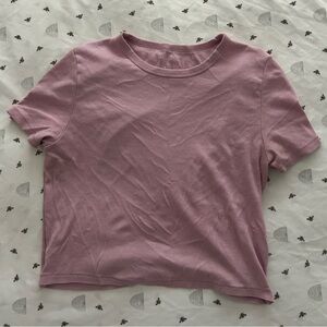 pink plain baby tee 🪞